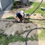 Irrigation system installation in Maine by Just Grass Inc